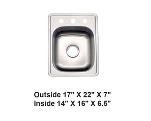 AD-D47 -Drop In Stainless Steel
