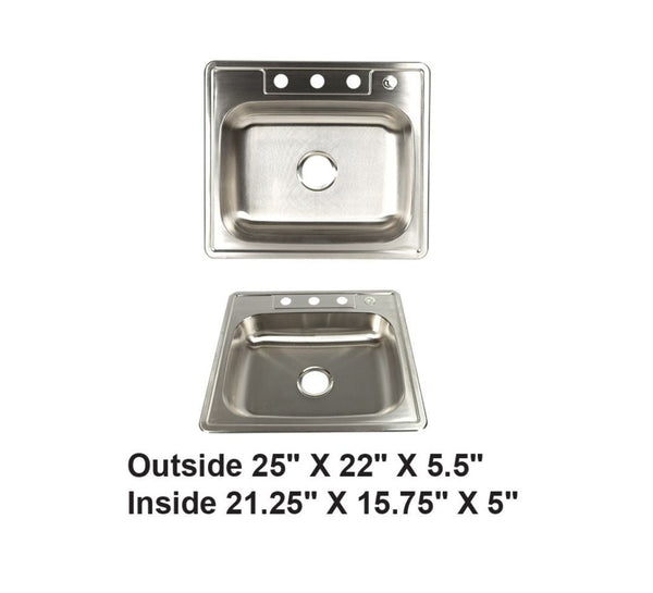 AD-D48-ADA-Drop In Stainless Steel