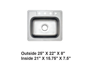 AD-D48-Drop In Stainless Steel