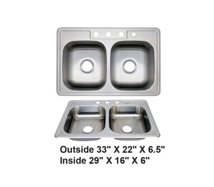 AD-D88-6-Drop In Stainless Steel