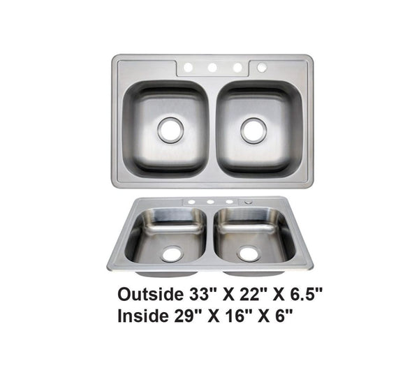 AD-D88-6-Drop In Stainless Steel