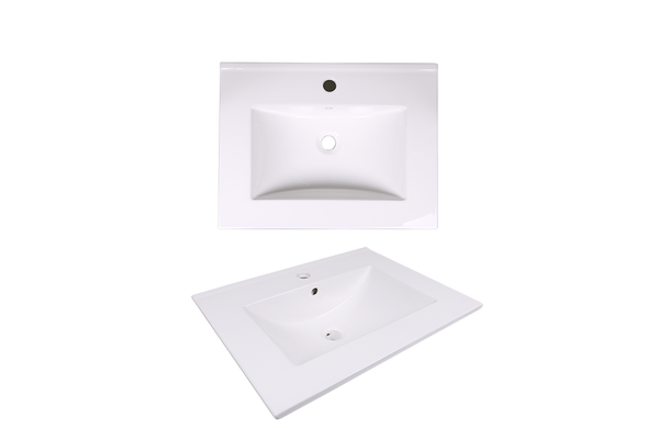 AD-E60-Vanity Top / Drop-in Rectangular Ceramic