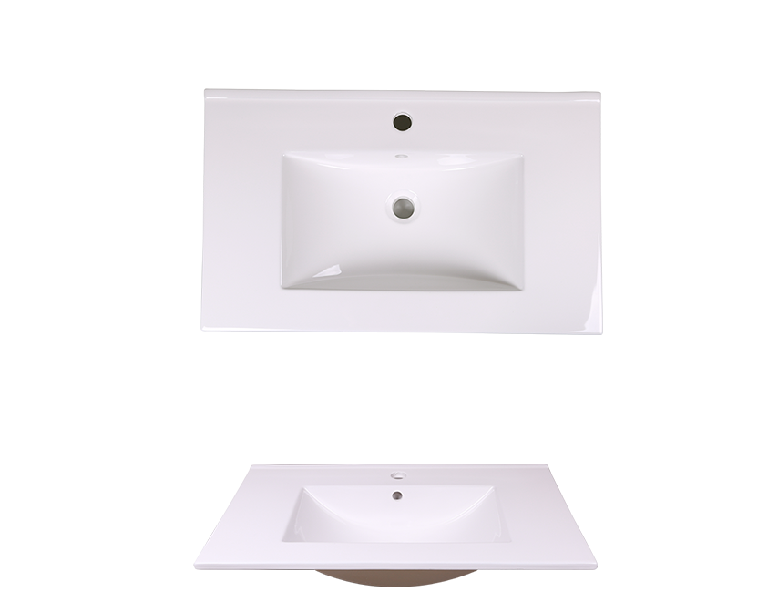 AD-E75-Vanity Top / Drop-in Rectangular Ceramic
