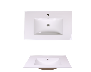 AD-E75-Vanity Top / Drop-in Rectangular Ceramic
