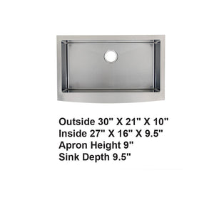 AD-F77 -Farm House Apron Front Stainless Stain