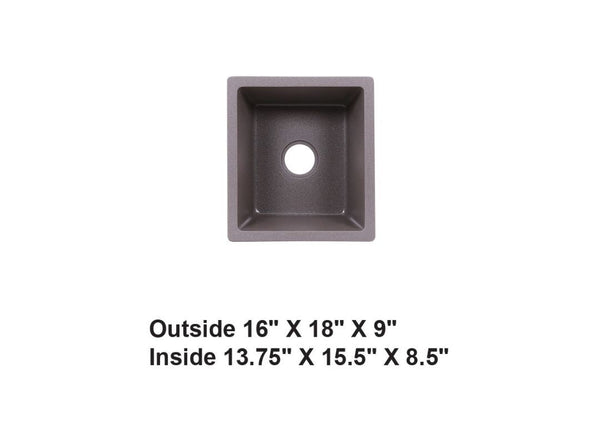 AD-GC28-Granite Compound Sink- GRAY