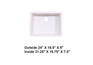 AD-GC48 White Granite Compound Sink