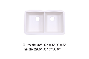AD-GC88 White -Granite Compound Sink