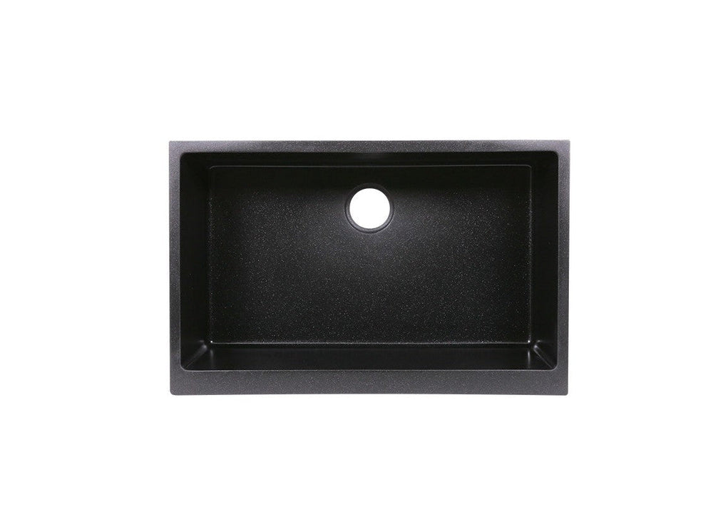 AD-GCF78 Black-Granite Compound Sink- Black