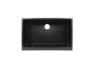 AD-GCF78 Black-Granite Compound Sink- Black