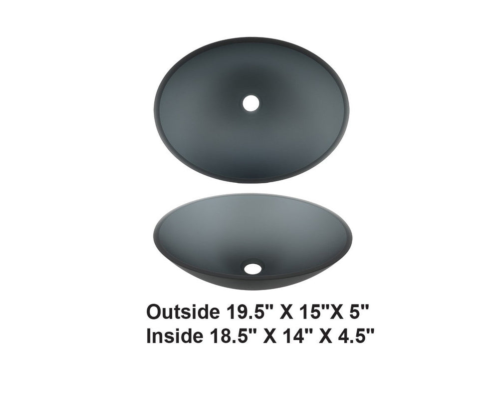 AD-GL13-Vessel Glass Sink