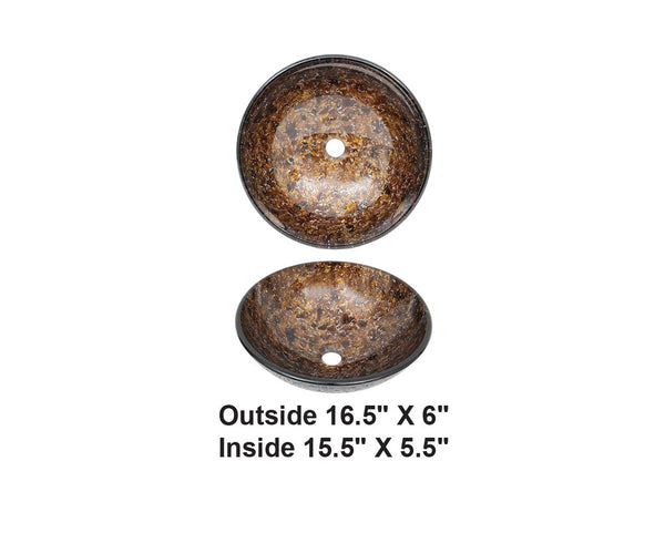 AD-GL14-Vessel Glass Sink