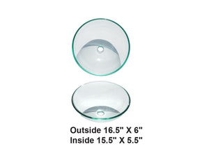 AD-GL15-Vessel Glass Sink