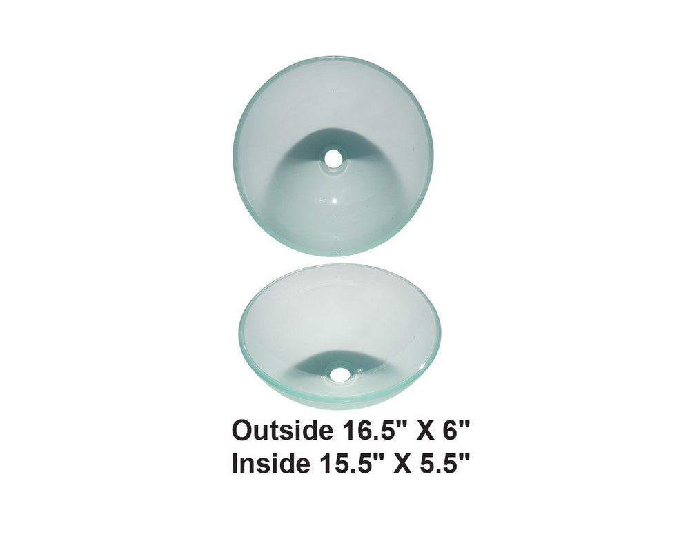 AD-GL16-Vessel Glass Sink