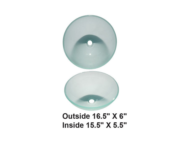 AD-GL16-Vessel Glass Sink