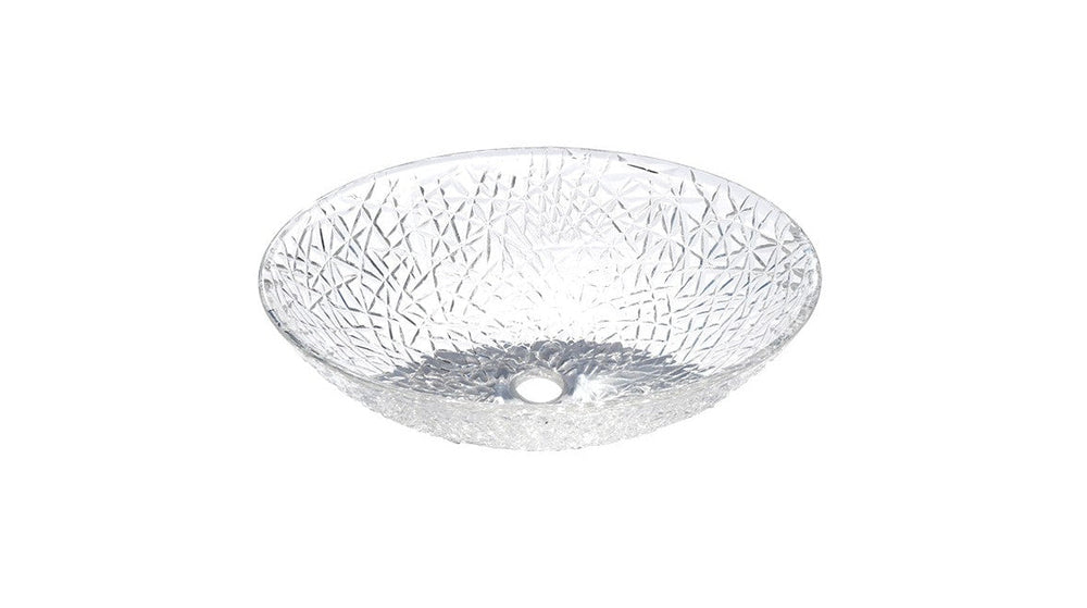 AD-GL2-Vessel Oval Glass Sink