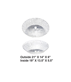 AD-GL2-Vessel Oval Glass Sink