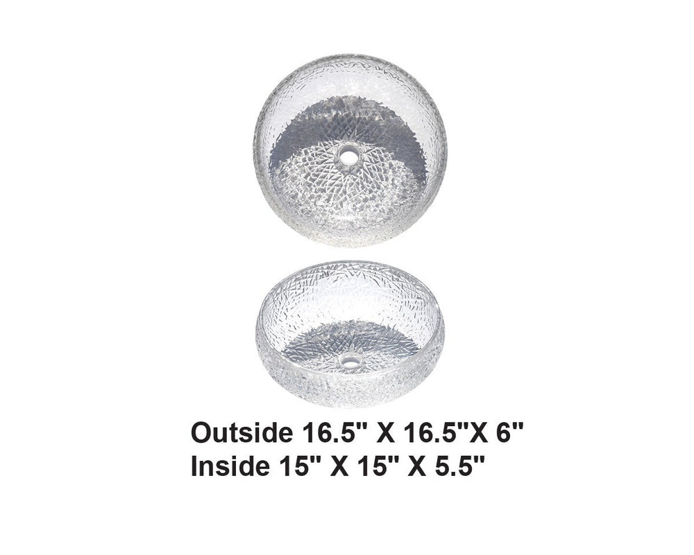 AD-GL4-Vessel Round Glass Sink