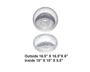 AD-GL4-Vessel Round Glass Sink