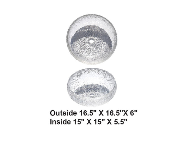 AD-GL4-Vessel Round Glass Sink
