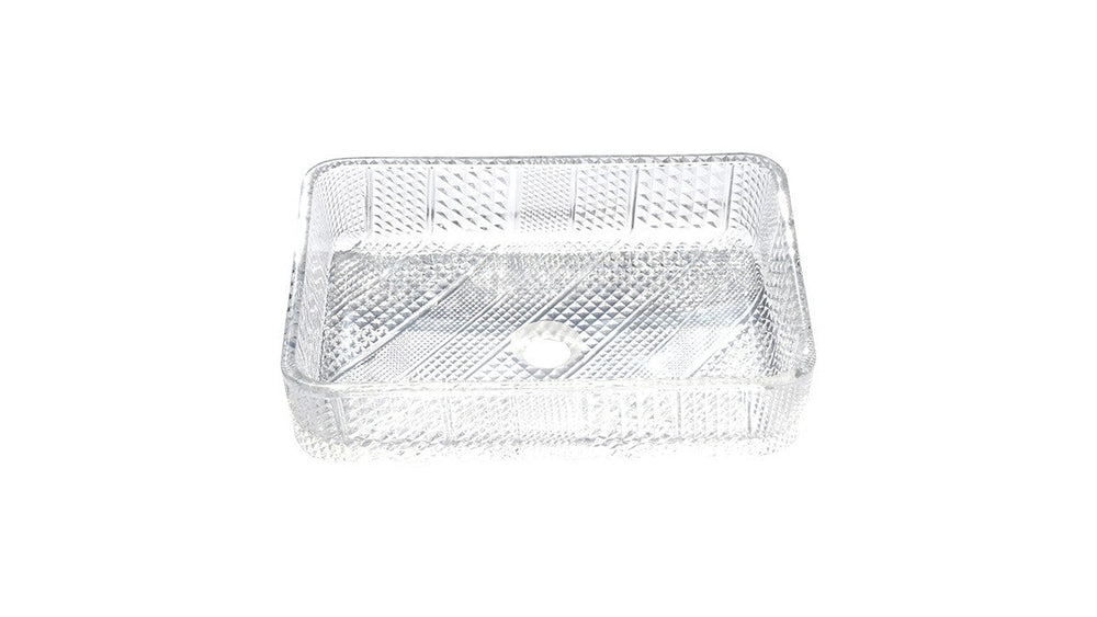 AD-GL5-Vessel Rectangular Glass Sink