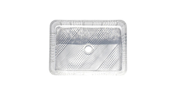AD-GL5-Vessel Rectangular Glass Sink