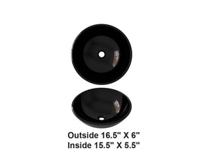 AD-GL7-Vessel Round Glass Sink (Glossy)