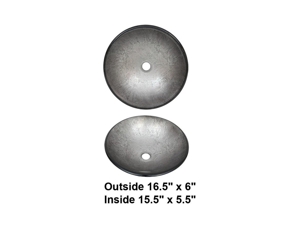 AD-GL8-Vessel Round Glass Sink