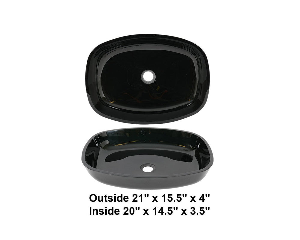 AD-GL9-Vessel Glass Sink