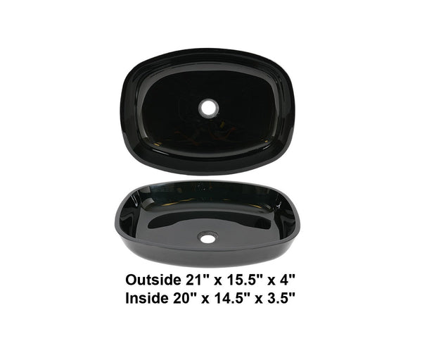 AD-GL9-Vessel Glass Sink