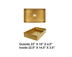 AD-H2315-GD-Stainless Steel Bathroom