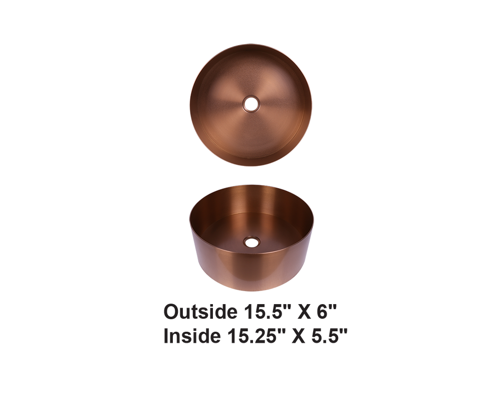 AD-H30-RG-Stainless Steel Bathroom Sink Rose