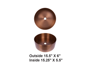 AD-H30-RG-Stainless Steel Bathroom Sink Rose