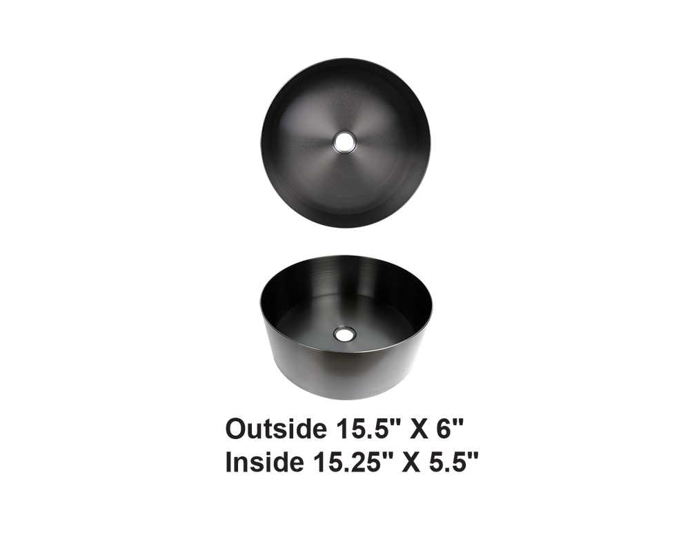 AD-H30MB-Stainless Steel Bathroom Sink Matte B