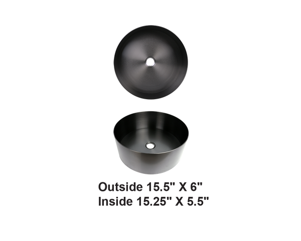 AD-H30MB-Stainless Steel Bathroom Sink Matte B