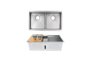 AD-H3219D-Workstation Stainless Steel Sink