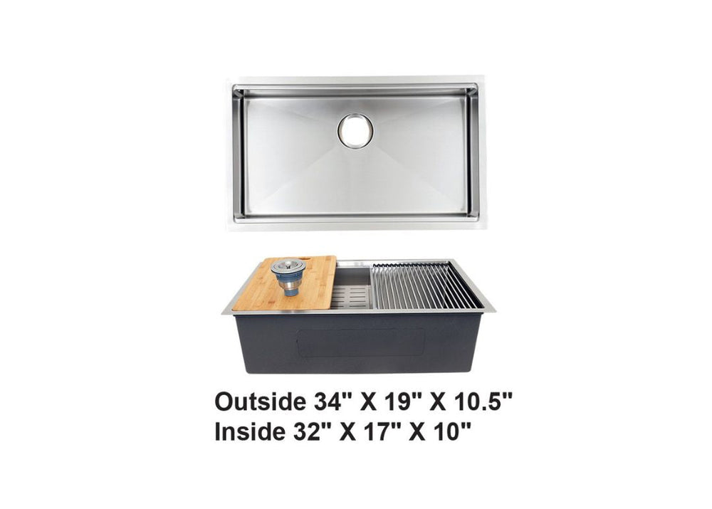 AD-H3419 -Workstation Stainless Steel
