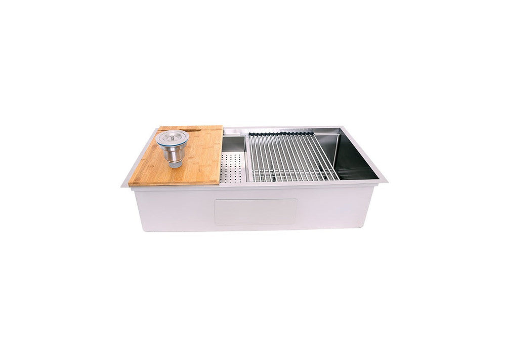AD-H3619C-Single Bowl Workstation Stainless Steel Sink