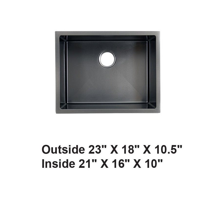 AD-H48-Black-Handmade Undermount