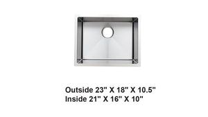 AD-H48-Handmade Undermounth Stainless Steel Sink
