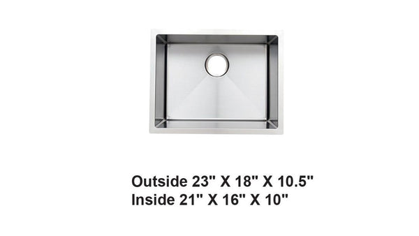 AD-H48-Handmade Undermounth Stainless Steel Sink
