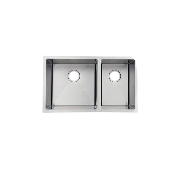 AD-H68 Handmade Undermount Double Bowl 60/40 Stainless Steel Sink
