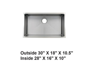 AD-H77-Handmade Undermount Stainless