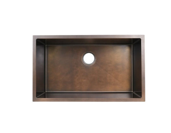 AD-H78-Copper-Handmade Undermount Stainless Sink- COPPER