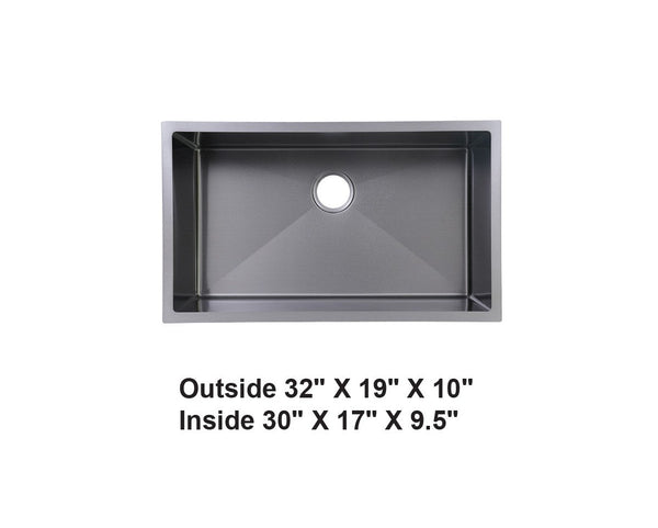 AD-H78 -Handmade Undermount Stainless- GRAY