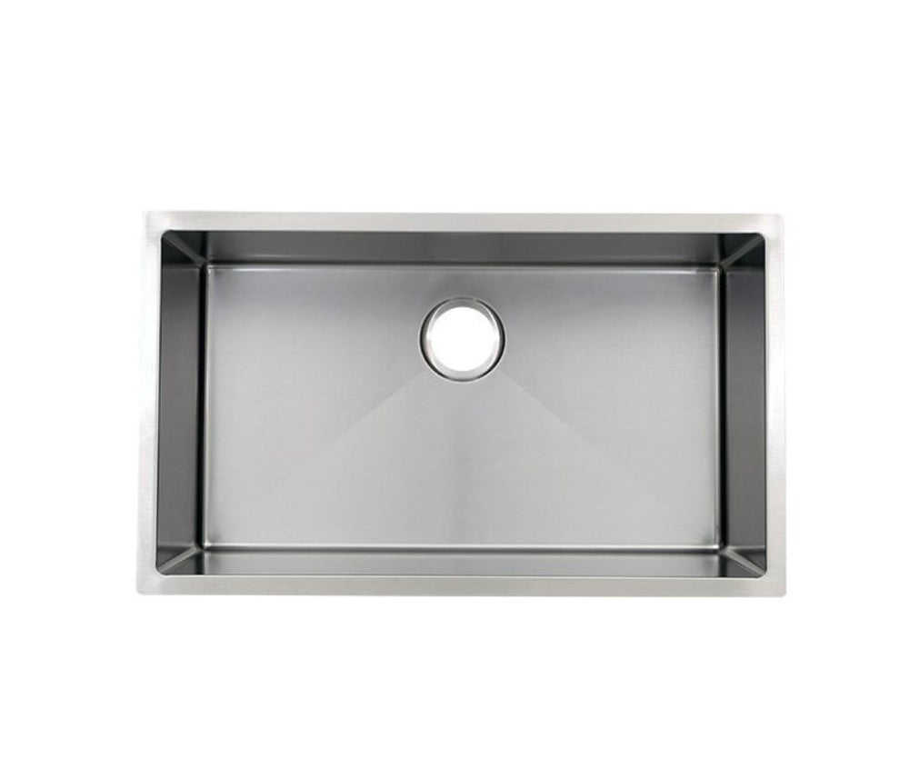 AD-H78-R10- Small Radius Single Bowl Stainless Steel Kitchen Sink (Round Corner)  32x 10.5