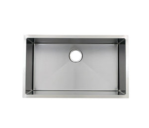 Small Radius Single Bowl Stainless Steel Kitchen Sink (Round Corner)  32x 10.5