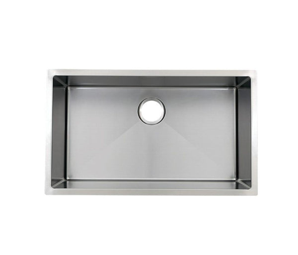 Small Radius Single Bowl Stainless Steel Kitchen Sink (Round Corner)  32x 10.5