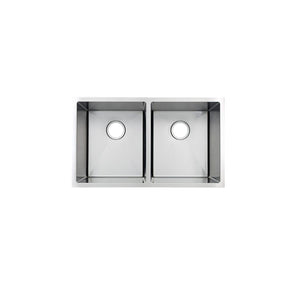 AD-H88 Handmade Undermount Double Bowl 50/50 Stainless Steel Sink