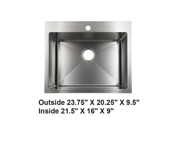 AD-HD48-Drop In Stainless Steel Sink